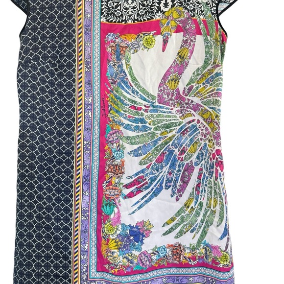 JustCavalli Roberto Cavalli 100% Silk  Bandana Print Mini Dress Size 42 (US 6) - Picture 5 of 16